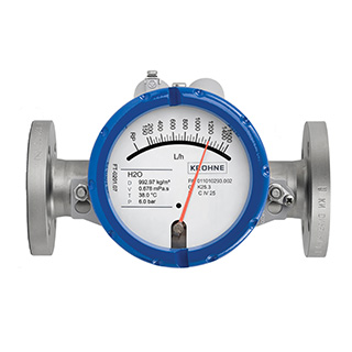 H250 H M40 variable area flowmeter for use in horizontal pipes