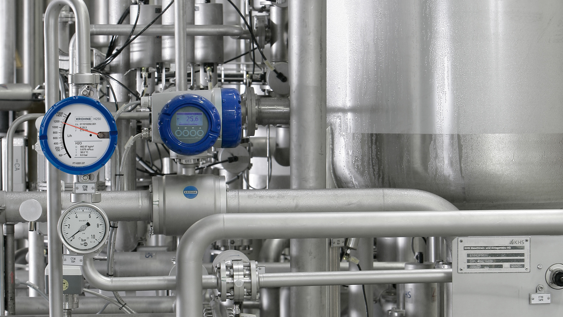 The variable area flowmeter H250 M40 in an industrial application